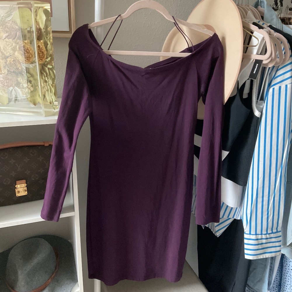Long Sleeve Off the Shoulder Dress